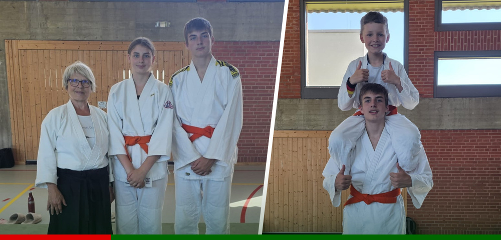 Drei neue Grüngurte beim Aikido des SV Boostedt