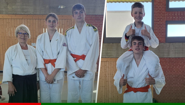 Drei neue Grüngurte beim Aikido des SV Boostedt