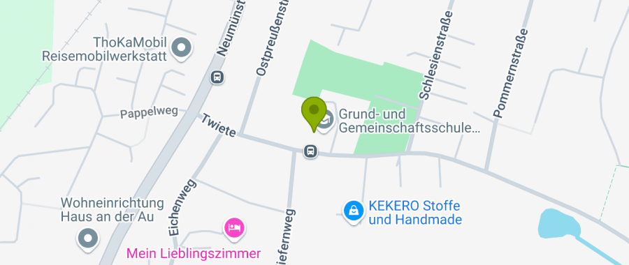 Karte: Sigfried Steffensen Sporthalle