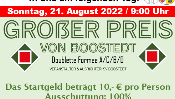 Ein Wochenende im Zeichen des Boulesports